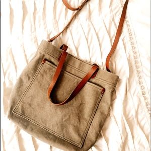 Madewell canvas medium transport tote